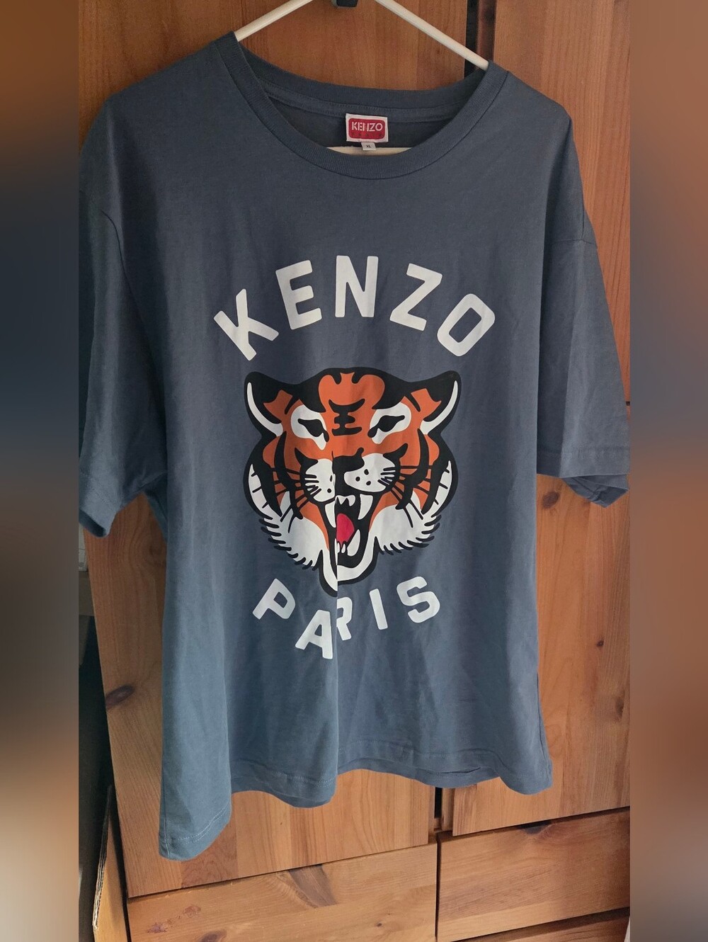 Kenzo Paris Men's Grey/Green Shirt Sleeve Tee Shirt Size XL